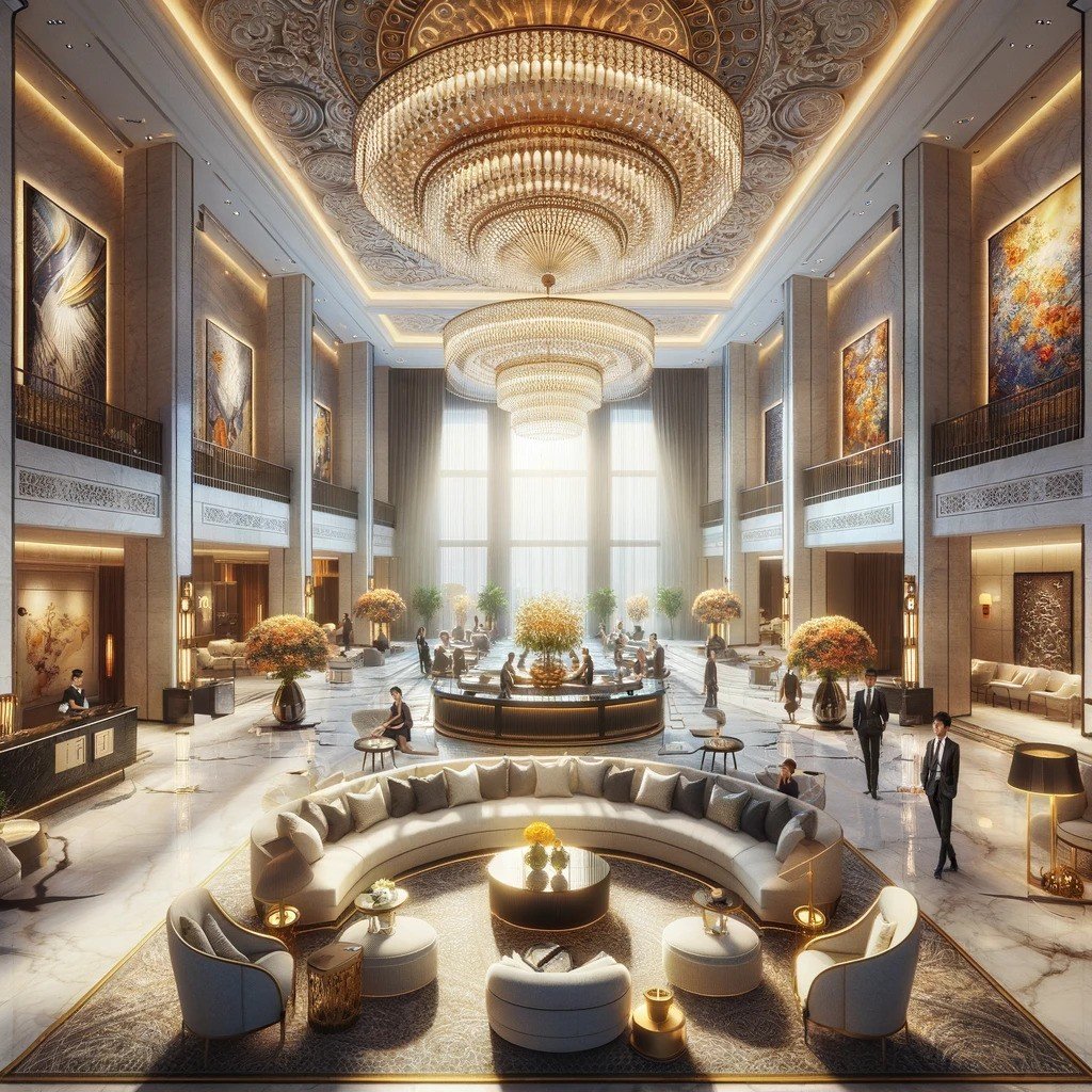 hotel lobby